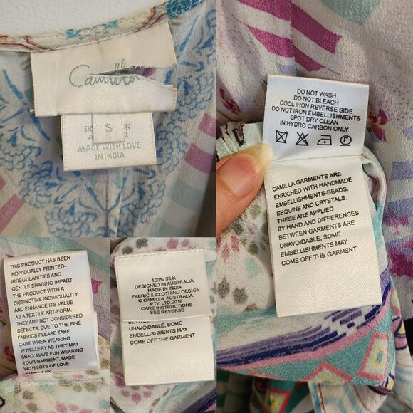 Camilla Under My Wrap Dress With Frill Small b69 - Picture 11 of 11